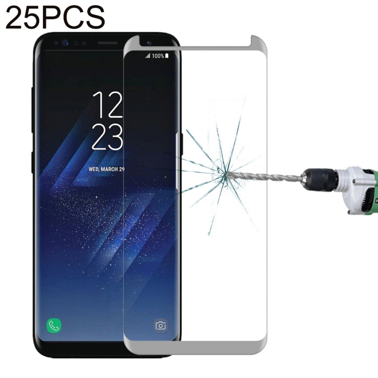 25 PCS For Galaxy S8 Plus / G955 0.26mm 9H Surface Hardness 3D Explosion-proof Non-full Edge Glue Screen Curved Case Friendly Tempered Glass Film