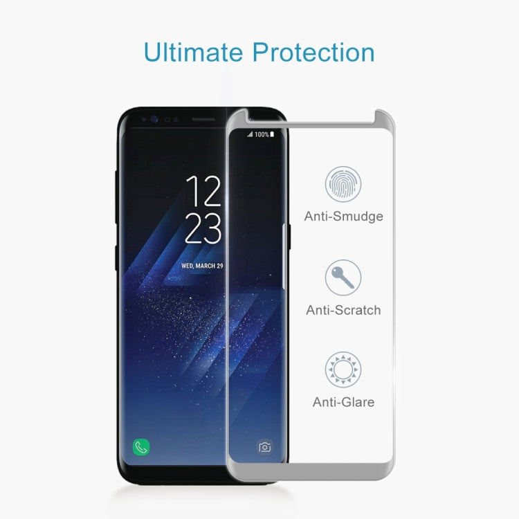 25 PCS For Galaxy S8 Plus / G955 0.26mm 9H Surface Hardness 3D Explosion-proof Non-full Edge Glue Screen Curved Case Friendly Tempered Glass Film