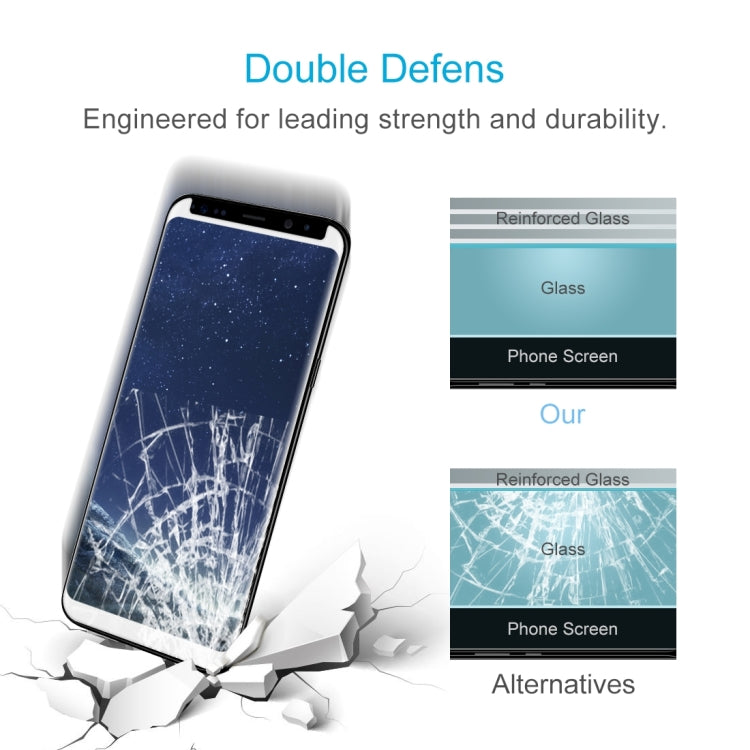 25 PCS For Galaxy S8 Plus / G955 0.26mm 9H Surface Hardness 3D Explosion-proof Non-full Edge Glue Screen Curved Case Friendly Tempered Glass Film