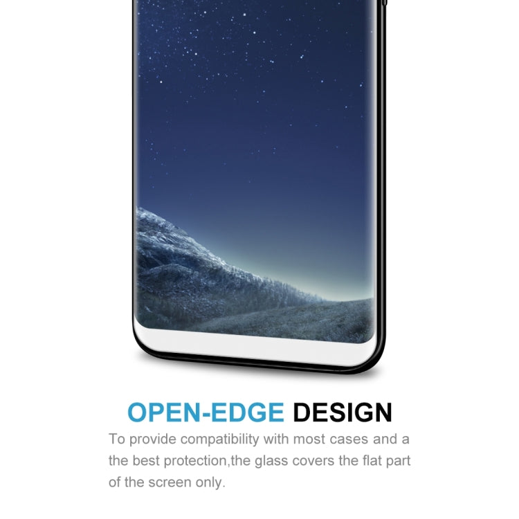 25 PCS For Galaxy S8 Plus / G955 0.26mm 9H Surface Hardness 3D Explosion-proof Non-full Edge Glue Screen Curved Case Friendly Tempered Glass Film
