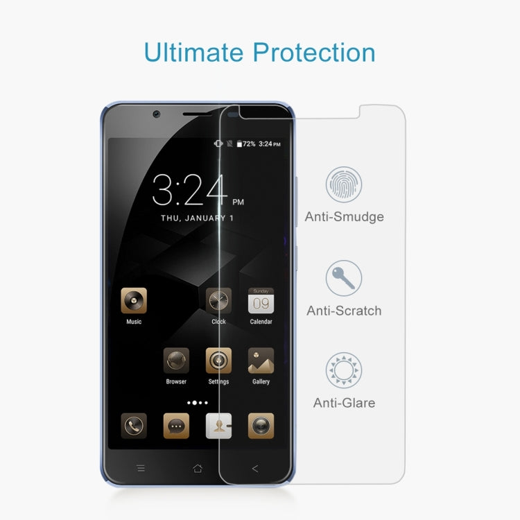 For Blackview P2 Lite 0.26mm 9H Surface Hardness Explosion-proof Non-full Screen Tempered Glass Screen Film