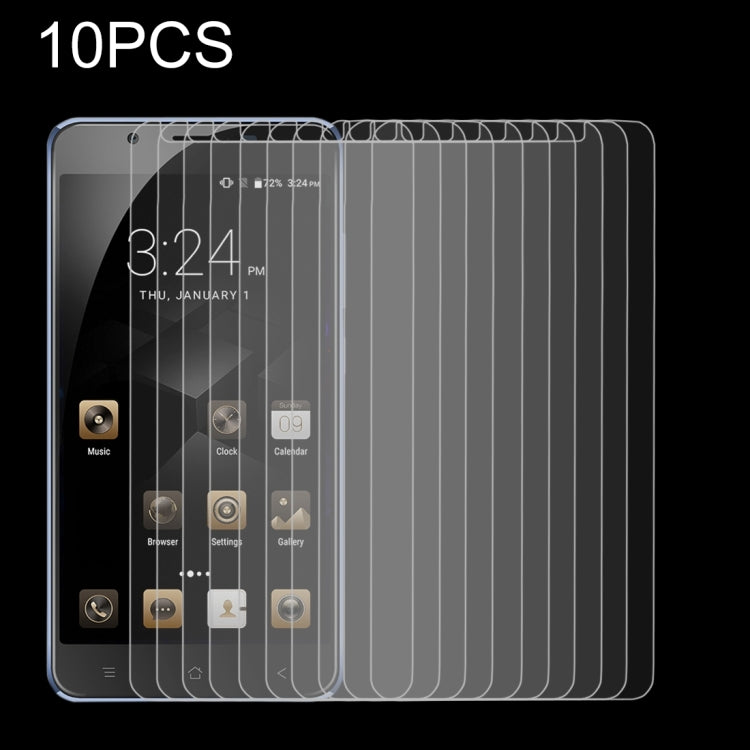 10 PCS for  Blackview P2 Lite 0.26mm 9H Surface Hardness Explosion-proof Non-full Screen Tempered Glass Screen Film