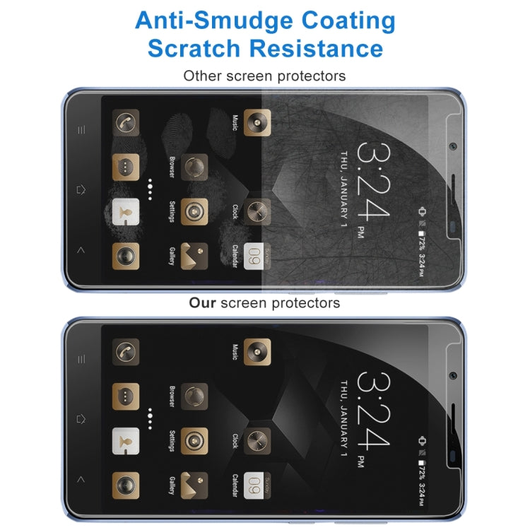 10 PCS for  Blackview P2 Lite 0.26mm 9H Surface Hardness Explosion-proof Non-full Screen Tempered Glass Screen Film