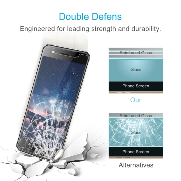 HOMTOM for  HT37 0.26mm 9H Surface Hardness Explosion-proof Non-full Screen Tempered Glass Screen Film