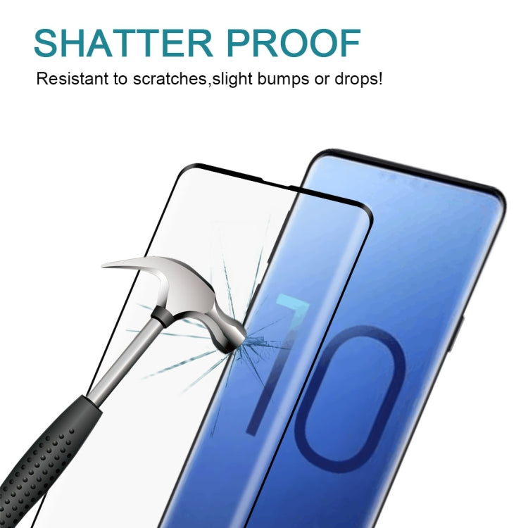 25 PCS For Galaxy S10 0.3mm 9H Surface Hardness 3D Curved Edge Tempered Glass Screen Protector, Fingerprint Unlock Is Not Supported