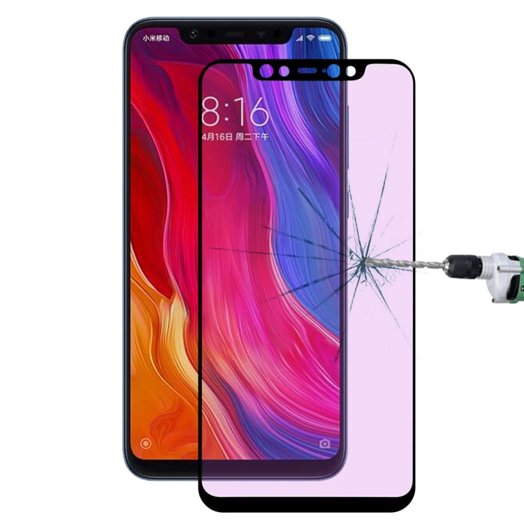 Ultra Thin 9H 3D Anti Blue-ray Full Screen Carbon Fiber Tempered Glass Film for Xiaomi Mi 8