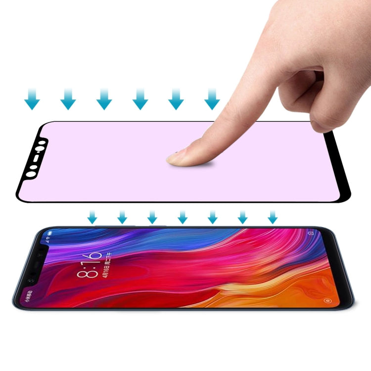 Ultra Thin 9H 3D Anti Blue-ray Full Screen Carbon Fiber Tempered Glass Film for Xiaomi Mi 8