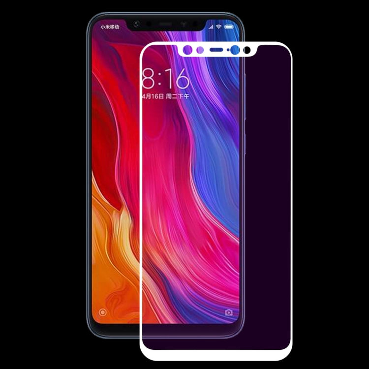 Ultra Thin 9H 3D Anti Blue-ray Full Screen Carbon Fiber Tempered Glass Film for Xiaomi Mi 8
