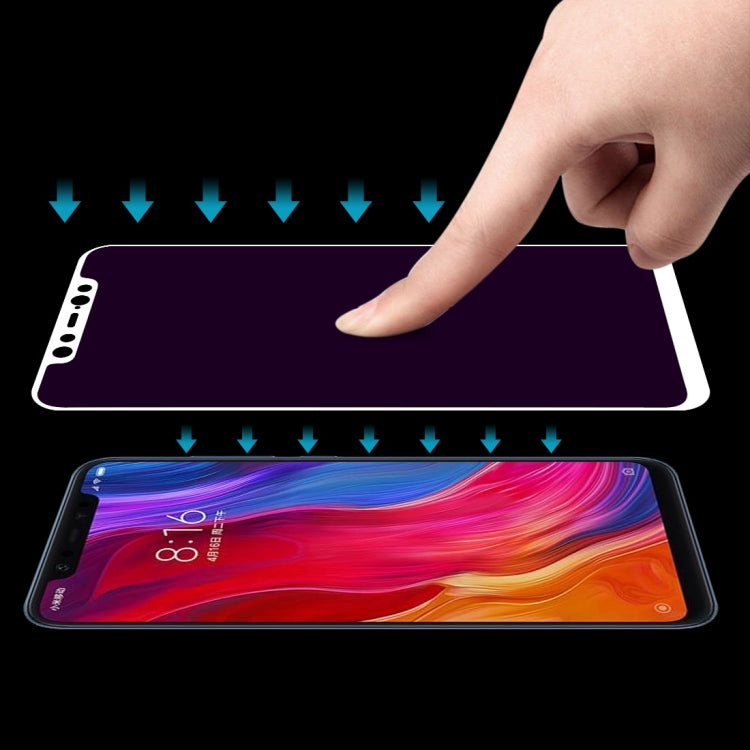 Ultra Thin 9H 3D Anti Blue-ray Full Screen Carbon Fiber Tempered Glass Film for Xiaomi Mi 8