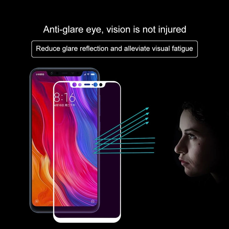 Ultra Thin 9H 3D Anti Blue-ray Full Screen Carbon Fiber Tempered Glass Film for Xiaomi Mi 8