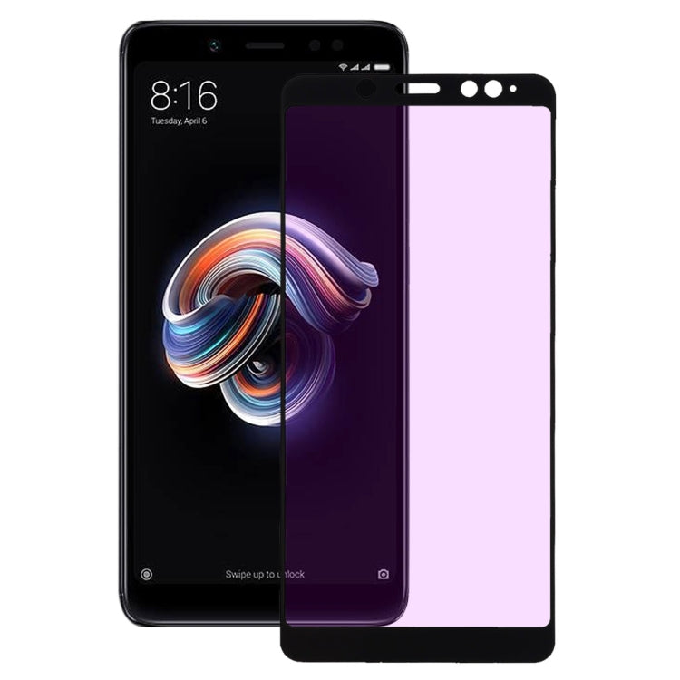 Ultra Thin 9H 3D Anti Blue-ray Full Screen Carbon Fiber Tempered Glass Film for Xiaomi Redmi Note 5