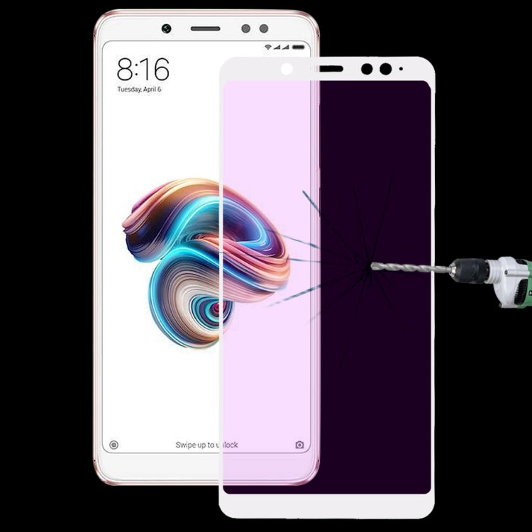 Ultra Thin 9H 3D Anti Blue-ray Full Screen Carbon Fiber Tempered Glass Film for Xiaomi Redmi Note 5
