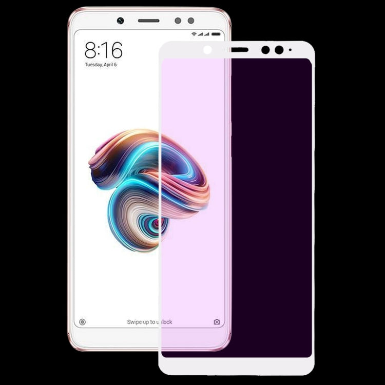Ultra Thin 9H 3D Anti Blue-ray Full Screen Carbon Fiber Tempered Glass Film for Xiaomi Redmi Note 5