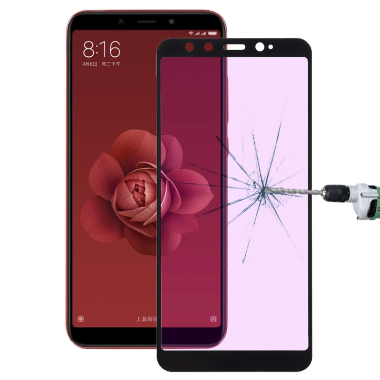 Ultra Thin 9H 3D Anti Blue-ray Full Screen Carbon Fiber Tempered Glass Film for Xiaomi Mi 6X / A2