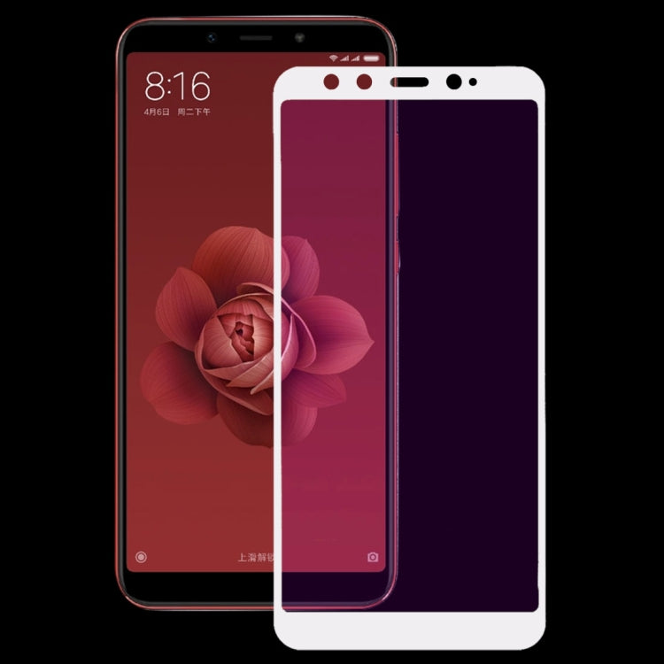 Ultra Thin 9H 3D Anti Blue-ray Full Screen Carbon Fiber Tempered Glass Film for Xiaomi Mi 6X / A2