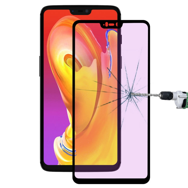 Ultra Thin 9H 3D Anti Blue-ray Full Screen Carbon Fiber Tempered Glass Film for OnePlus 6