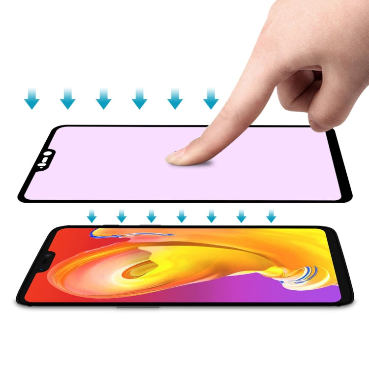 Ultra Thin 9H 3D Anti Blue-ray Full Screen Carbon Fiber Tempered Glass Film for OnePlus 6