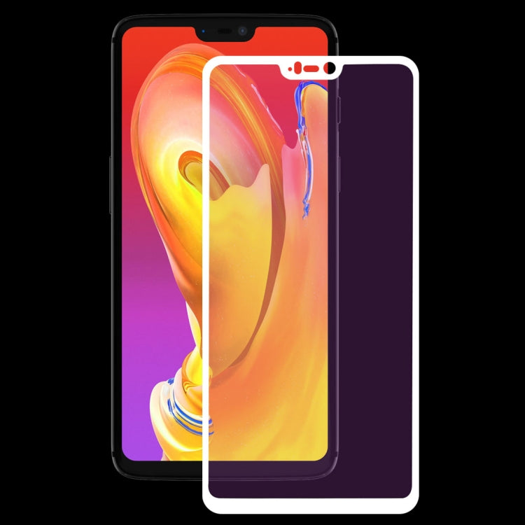 Ultra Thin 9H 3D Anti Blue-ray Full Screen Carbon Fiber Tempered Glass Film for OnePlus 6