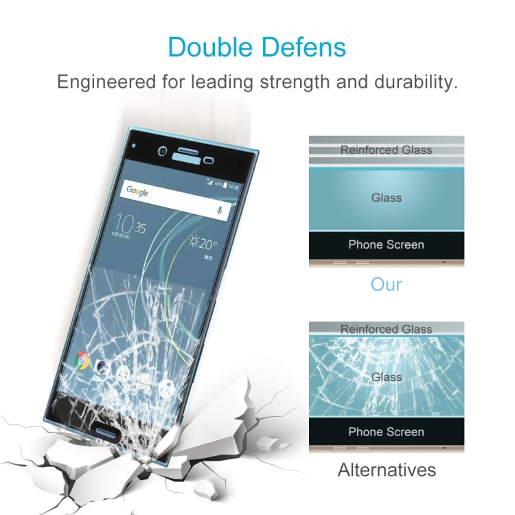 25 PCS For Sony Xperia XZs 0.33mm 9H Surface Hardness 3D Curved Full Screen Tempered Glass Screen Protector