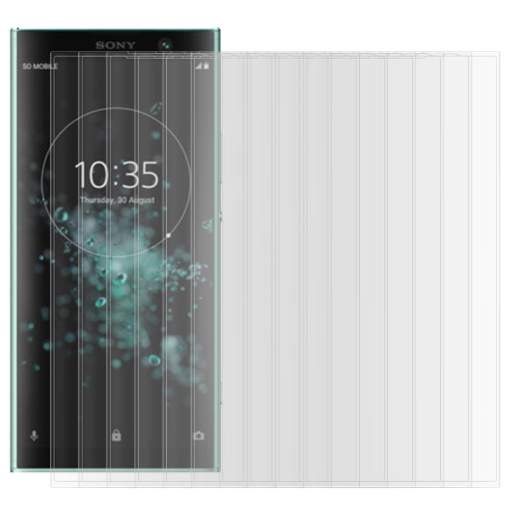 25 PCS For Sony Xperia XA2 Plus 0.3mm 9H Surface Hardness 3D Curved Edge Full Screen Tempered Glass Film