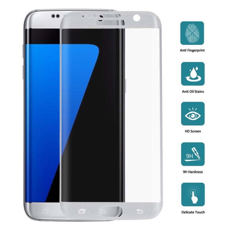 25 PCS For Galaxy S7 Edge / G935 0.26mm 9H Surface Hardness 3D Explosion-proof Colorized Silk-screen Tempered Glass Full Screen Film