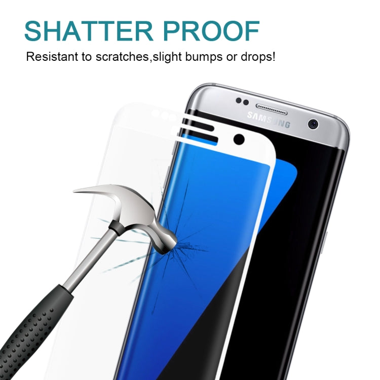 25 PCS For Galaxy S7 Edge / G935 0.26mm 9H Surface Hardness 3D Explosion-proof Colorized Silk-screen Tempered Glass Full Screen Film