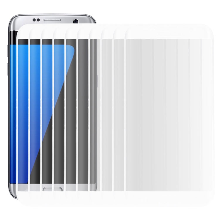 25 PCS For Galaxy S7 Edge / G935 0.26mm 9H Surface Hardness 3D Explosion-proof Colorized Silk-screen Tempered Glass Full Screen Film
