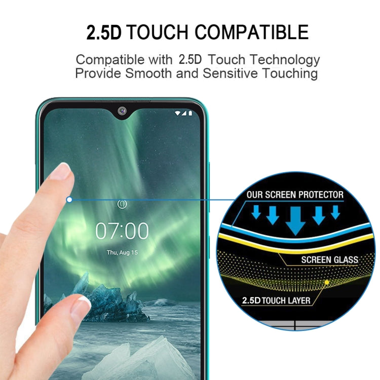 25 PCS For Nokia 7.2 Full Cover ScreenProtector Tempered Glass Film