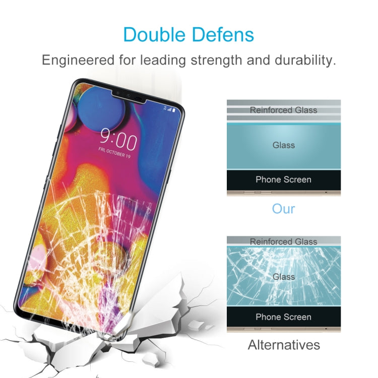 0.26mm 9H 2.5D Explosion-proof Tempered Glass Film for LG V40