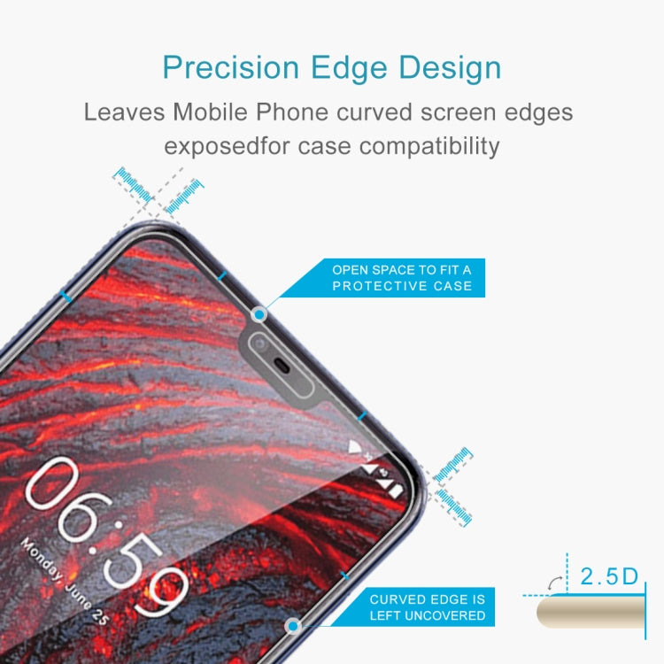 0.26mm 9H 2.5D Explosion-proof Tempered Glass Film for Nokia 6.1 Plus