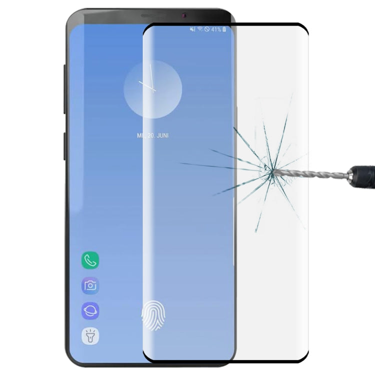 0.3mm 9H 3D Full Screen Tempered Glass Film for Galaxy S10+, Screen Fingerprint Unlocking is Not Supported