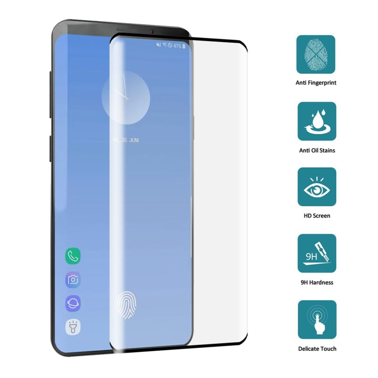 0.3mm 9H 3D Full Screen Tempered Glass Film for Galaxy S10+, Screen Fingerprint Unlocking is Not Supported