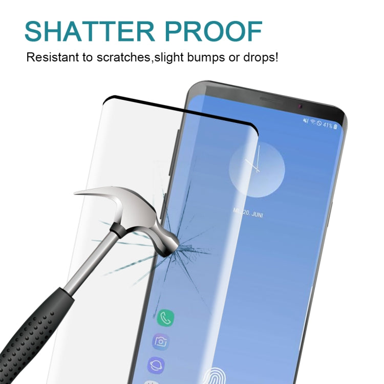 0.3mm 9H 3D Full Screen Tempered Glass Film for Galaxy S10+, Screen Fingerprint Unlocking is Not Supported