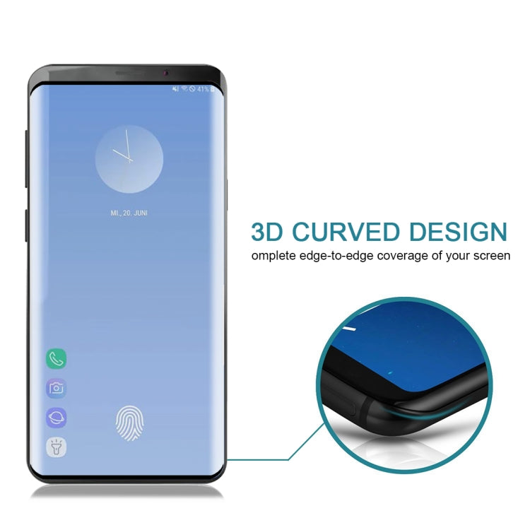 0.3mm 9H 3D Full Screen Tempered Glass Film for Galaxy S10+, Screen Fingerprint Unlocking is Not Supported
