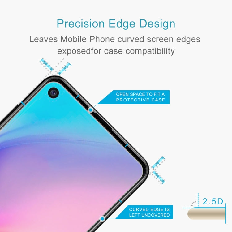 100 PCS 0.26mm 9H 2.5D Explosion-proof Tempered Glass Film for Galaxy A8s