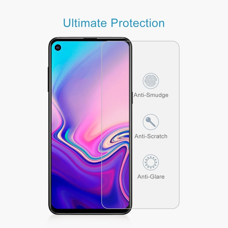 100 PCS 0.26mm 9H 2.5D Explosion-proof Tempered Glass Film for Galaxy A8s