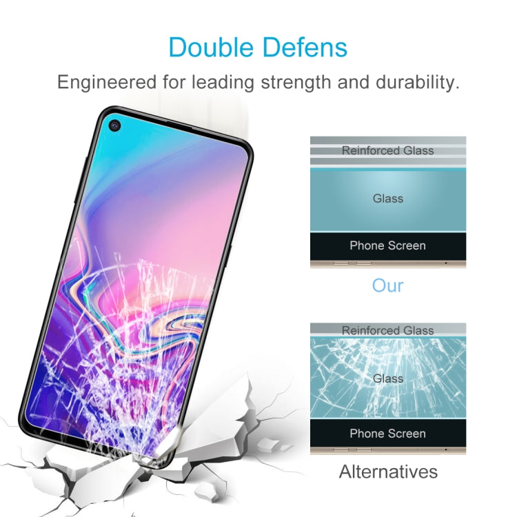 100 PCS 0.26mm 9H 2.5D Explosion-proof Tempered Glass Film for Galaxy A8s