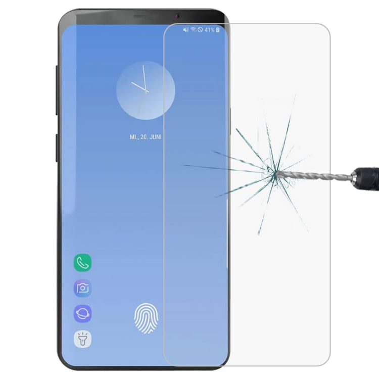 0.26mm 9H 2.5D Explosion-proof Tempered Glass Film for Galaxy S10+,Screen Fingerprint Unlocking is Not Supported