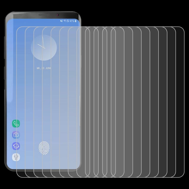 10 PCS 0.26mm 9H 2.5D Explosion-proof Tempered Glass Film for Galaxy S10+,Screen Fingerprint Unlocking is Not Supported