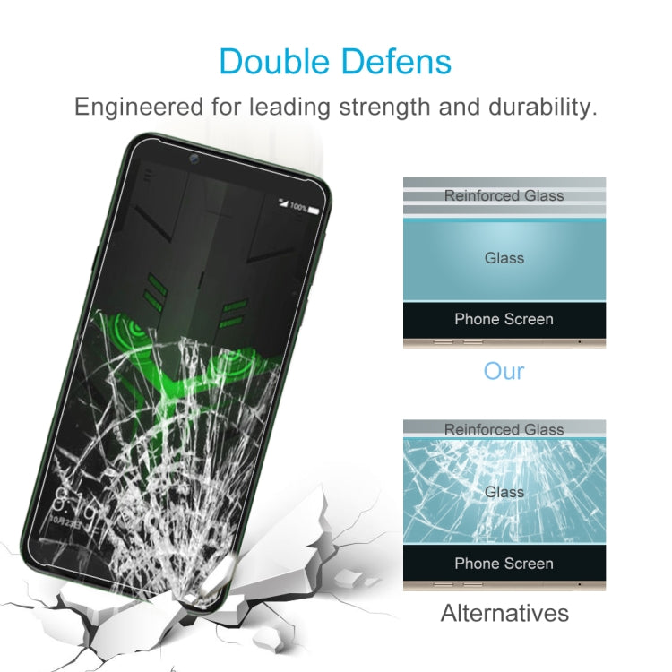 100 PCS 0.26mm 9H 2.5D Explosion-proof Tempered Glass Film for Xiaomi Black Shark Helo