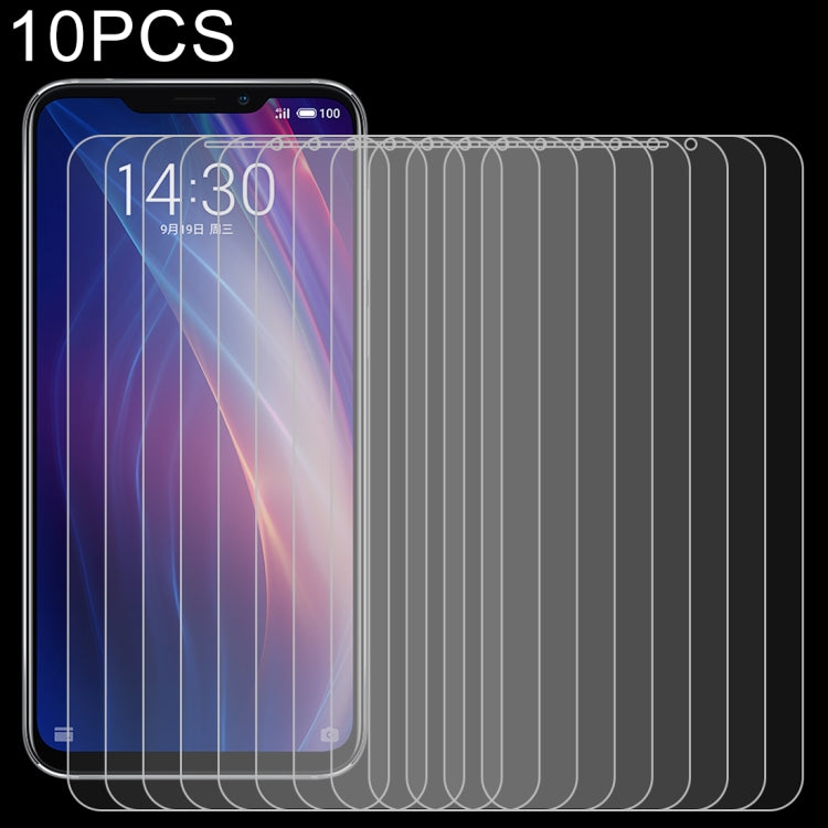 10 PCS 0.26mm 9H 2.5D Explosion-proof Tempered Glass Film for Meizu X8