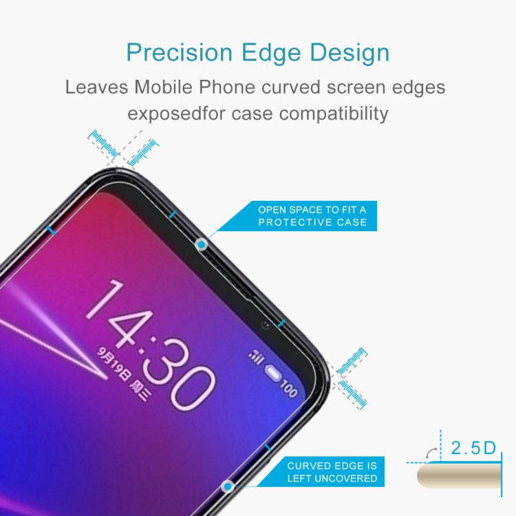 0.26mm 9H 2.5D Explosion-proof Tempered Glass Film for Meizu 16X