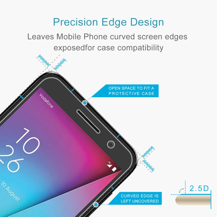 0.26mm 9H 2.5D Explosion-proof Tempered Glass Film for Vodafone Smart E9