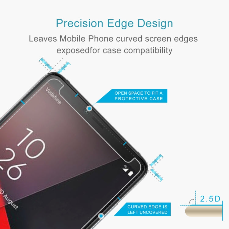 0.26mm 9H 2.5D Explosion-proof Tempered Glass Film for Vodafone Smart X9