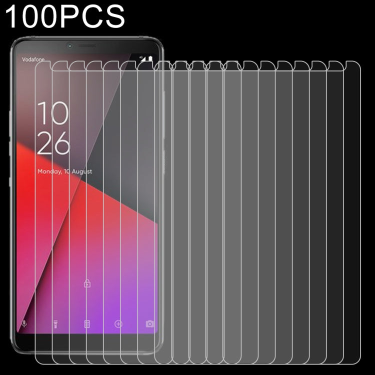 100 PCS 0.26mm 9H 2.5D Explosion-proof Tempered Glass Film for Vodafone Smart X9