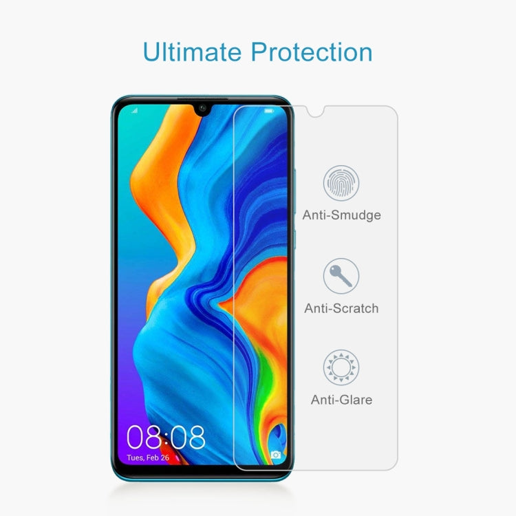 100 PCS 0.26mm 9H 2.5D Tempered Glass Film for Huawei P30 Lite
