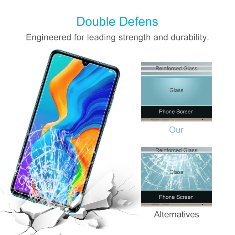 100 PCS 0.26mm 9H 2.5D Tempered Glass Film for Huawei P30 Lite