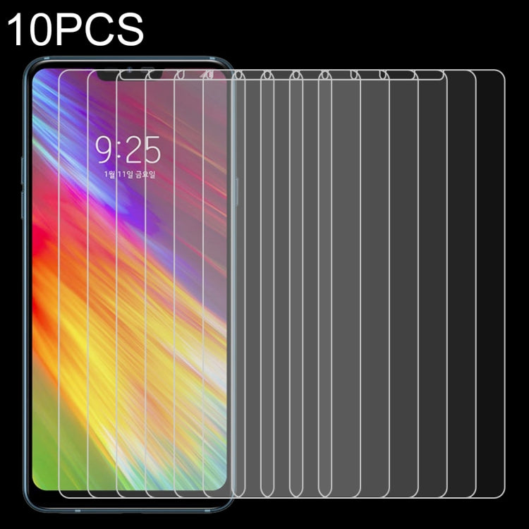 10 PCS 0.26mm 9H 2.5D Tempered Glass Film for LG Q9