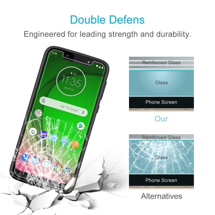 100 PCS 0.26mm 9H 2.5D Tempered Glass Film for Motorola Moto G7 Play