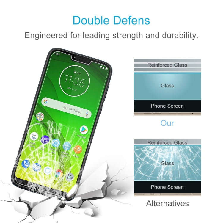 100 PCS 0.26mm 9H 2.5D Tempered Glass Film for Motorola Moto G7 Power